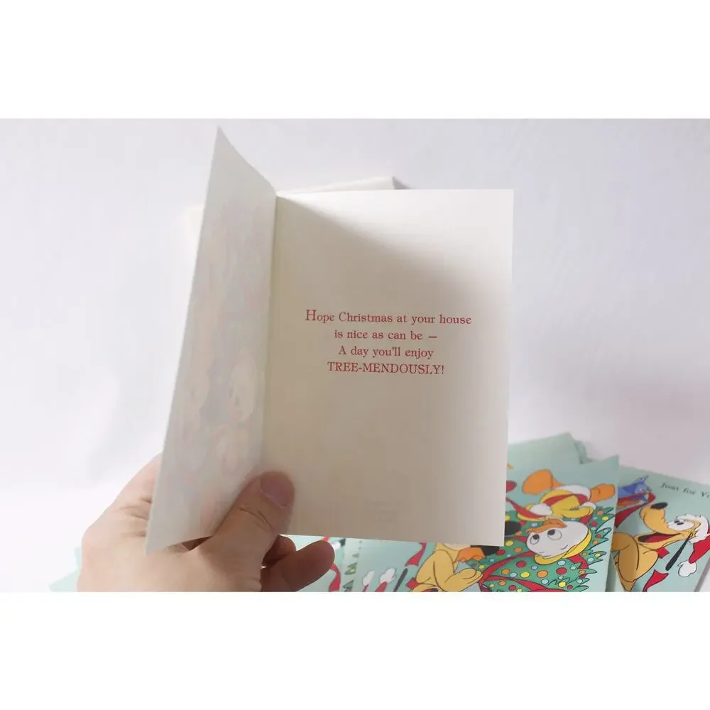 80s Mickey Vintage Disney Christmas Card Lot with Envelopes Set of 20 ~ 260521-